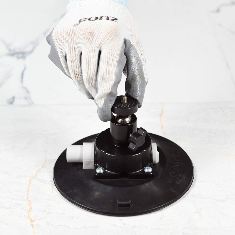 ZUOS 4.5" Car Camera Mounting Kit Pump Vacuum Suction Cup Mount, Professional Camcorder Vehicle Holder w/ 360Â° Panorama Ball Head and 180Â°, DSLR Camera Video Stabilizer Car Sucker Cup Holder (4.5") - Image 5